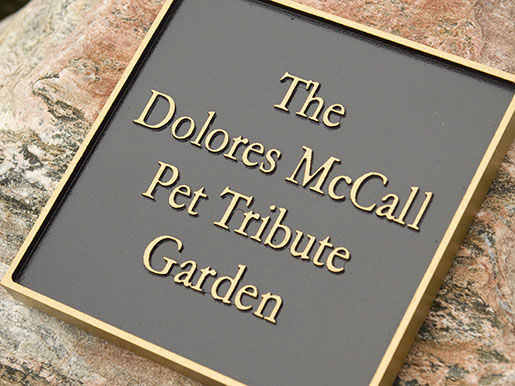 The Dolores McCall Pet Tribute Garden