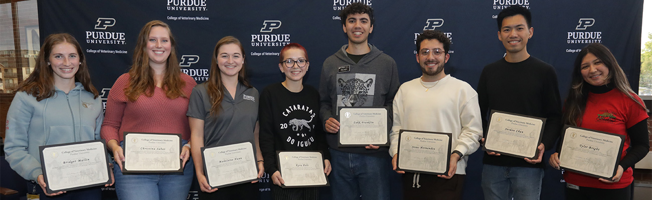 certificate recipients with Dean Reed