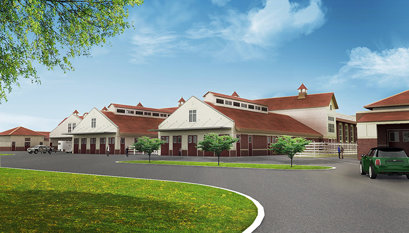 New hospital facilities include an equine hospital complete with new large animal barns to be built during Phase 1.